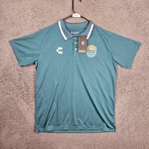Charly Loyal Futbol UV Block Polo Shirt‎ Men's Green Large